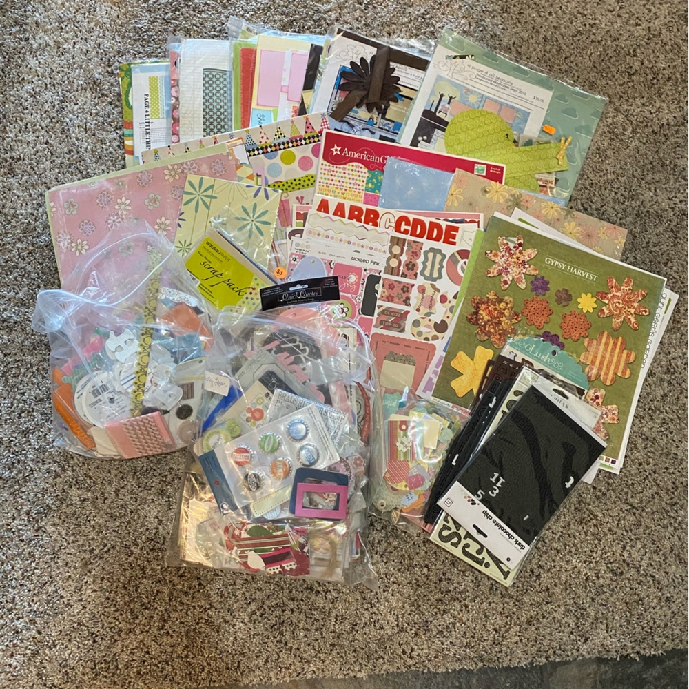 Huge scrapbooking lot